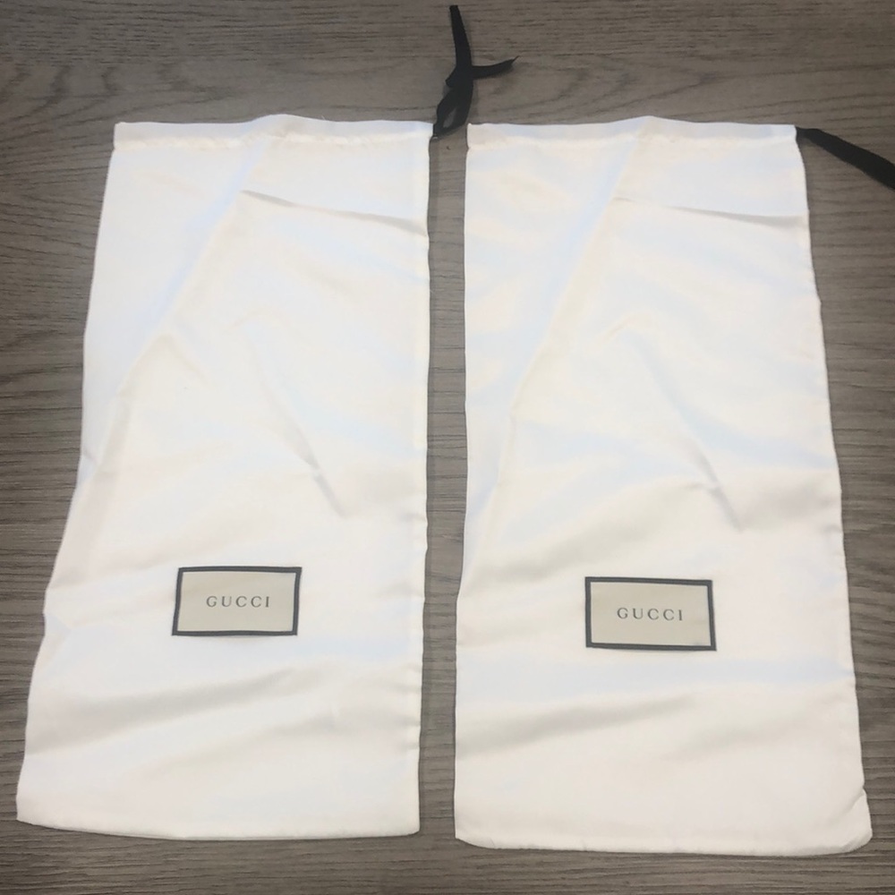 Gucci Satin Shoe Dust Bags Set of 2